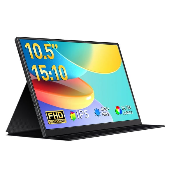 Monitor portátil VOKENSU 10,5 pulgadas FHD 1920x1280P IPS 400 cd/m²