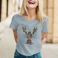 thumbnail image 2 of PMUYBHF T-Shirt Décontracté Imprimé à Manches Courtes Col Rond pour Femmes 8545 S, 2 of 5