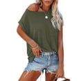 thumbnail image 1 of Sherrylily Women T shirts Tops Casual Loose Tee with Pocket, 1 of 2