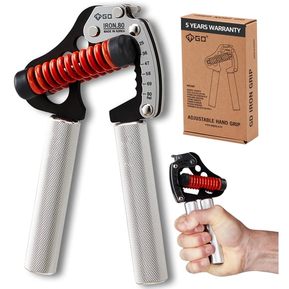 Entrenador de fuerza Grip GD IRON GRIP 80L, ajustable de 25 a 80 kg