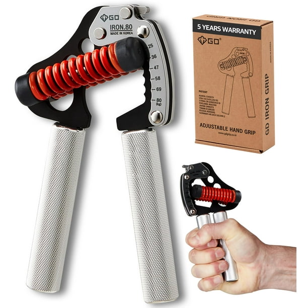 Entrenador de fuerza Grip GD IRON GRIP 80L, ajustable de 25 a 80 kg