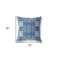 thumbnail image 5 of 18"x18" Muted Blue Yellow Zippered Suede Geometric Throw Pillow, 5 of 5