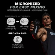 BIRDMAN Micronized Creatine Monohydrate Powder, Vegan, Caffeine-Free, 200 Servings, 2.2 lb