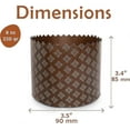 thumbnail image 2 of Moules Panettone Marron 25 Pcs, 2 of 5