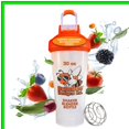 thumbnail image 2 of Clear Orange Sports Shaker Blender Bottle for Protein and Pre Workout, 2 of 5