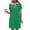 Green, variant on LOVZFMLL Golf Dress for Women Summer Casual V Neck Short Sleeve Flowy Contrast Color Shift T-Shirt Dresses with Pockets Green L