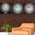 thumbnail image 2 of wall26 Canvas Wall Art Abstract Vintage Wine Cup Pictures Home Wall Decorations for Kitchen Streched and Framed - 16"x16"x3 Panels, 2 of 4