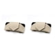 thumbnail image 1 of Kenally Funda de cuero con clip para gafas de sombra de sol para coche, soporte para llave de tarjeta Interior de automóvil universal para camión, Beige 2piezas Kenally CBP294826, 1 of 5