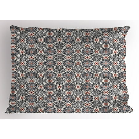 European Pillow Shams Victorian Pillow Sham Victorian Royal Flowers Vintage European Authentic Welsh Bohemian Design Print, Decorative Standard Size Printed Pillowcase, 26 X 20 Inches, Multicolor, by Ambesonne ()