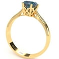 thumbnail image 3 of Crown Setting Lab-Created Alexandrite Engagement Ring In 14k Yellow Gold, 3 of 6