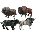 thumbnail image 1 of Figura de toro simulado, 4 piezas, animales realistas, vaca, figura educativa para niños segundo, 1 of 8