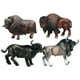 thumbnail image 1 of Figura de 4 piezas de toro simulado, animales realistas, vaca, figura educativa para niños segundo, 1 of 8