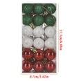 thumbnail image 2 of ABPWLY Christmas Ball Ornaments - 36 Pieces 30mm Christmas Ball Tree Shatterproof Decorations with Hanging Rings Suitable for Christmas Ball Tree Holiday Parties Christmas Home Decoration Clearance, 2 of 2