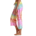 thumbnail image 2 of Just Love 100% Cotton Women Pajama Capri Pants Sleepwear (Tie Dye Pastel Swirl, 3X), 2 of 3