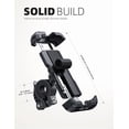 thumbnail image 3 of Lamicall Bike Phone Holder, Motorcycle Phone Mount, Quick Install Handlebar Clips Phone Holder for Bike Motorcycle Fits Apple and Android 4.7" - 6.8" Cell Phones - BP03 Black, 3 of 8