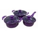 thumbnail image 3 of Set de sartenes antiadherentes, 14 unidades, esmalte morado, 3 of 4