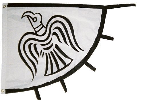 Mini banner flag pennant window mirror cars country banner vinland viking odin 