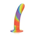 thumbnail image 3 of Curve Toys Simply Sweet Rainbow Silicone Dildo, 3 of 4
