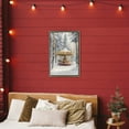 thumbnail image 2 of Winter Wonderland Carousel Brown Framed Floater Canvas Wall Art, design by Petal Prints Design, 2 of 10