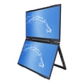 thumbnail image 1 of Dual Laptop Screen Extender, 15.6 Inch 1080P IPS LED Laptop Monitor Display, Portable Type C Folding Screen Extender for Phone PC Game Console, Plug and Play, 1 of 7