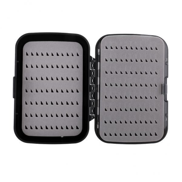 Caja de Moscas de dos cara 2x Señuelos de Pesca Cebos Aparejos de Moscas Cola Caja de pesca con mosca