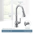 thumbnail image 3 of Moen S72003BL Paterson Robinet de Cuisine à une Tirette avec Amplificateur de Puissance, Inclut une Poignée Interchangeable, Noir Mat, 3 of 9
