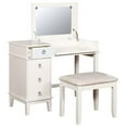 thumbnail image 2 of Riverbay Furniture Ensemble de Coiffeuse de Chambre 2 Pcs en Blanc, 2 of 6