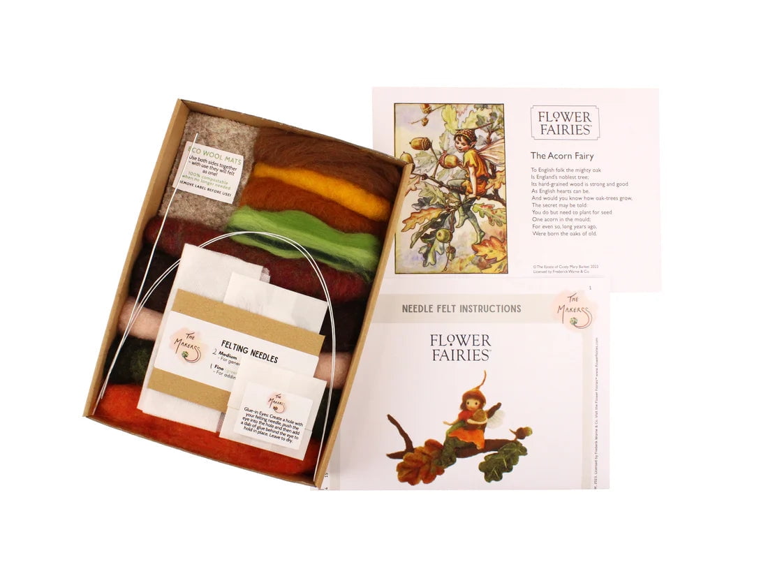 Felting Kit - Acorn Fairy Needle Felting Kit