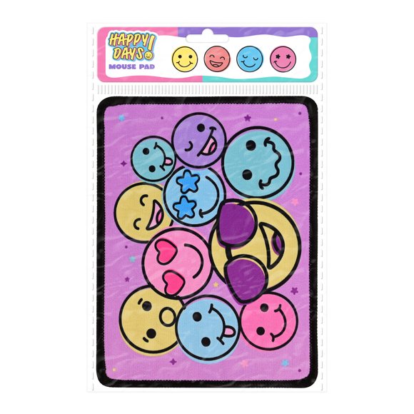 Mousepad Prichos Happy Days! Multicolor de Goma y Textil 1 Pieza