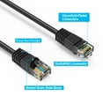 thumbnail image 2 of 150ft (45.7M) Cat5E UTP Ethernet Network Booted Cable 150 Feet (45.7 Meters) Gigabit LAN Network Cable RJ45 High Speed Patch Cable, Black, 2 of 2