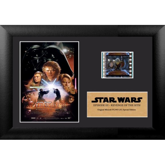 Star Wars Episode III Revenge of the Sith Minicell FilmCells Framed Desktop Presentation