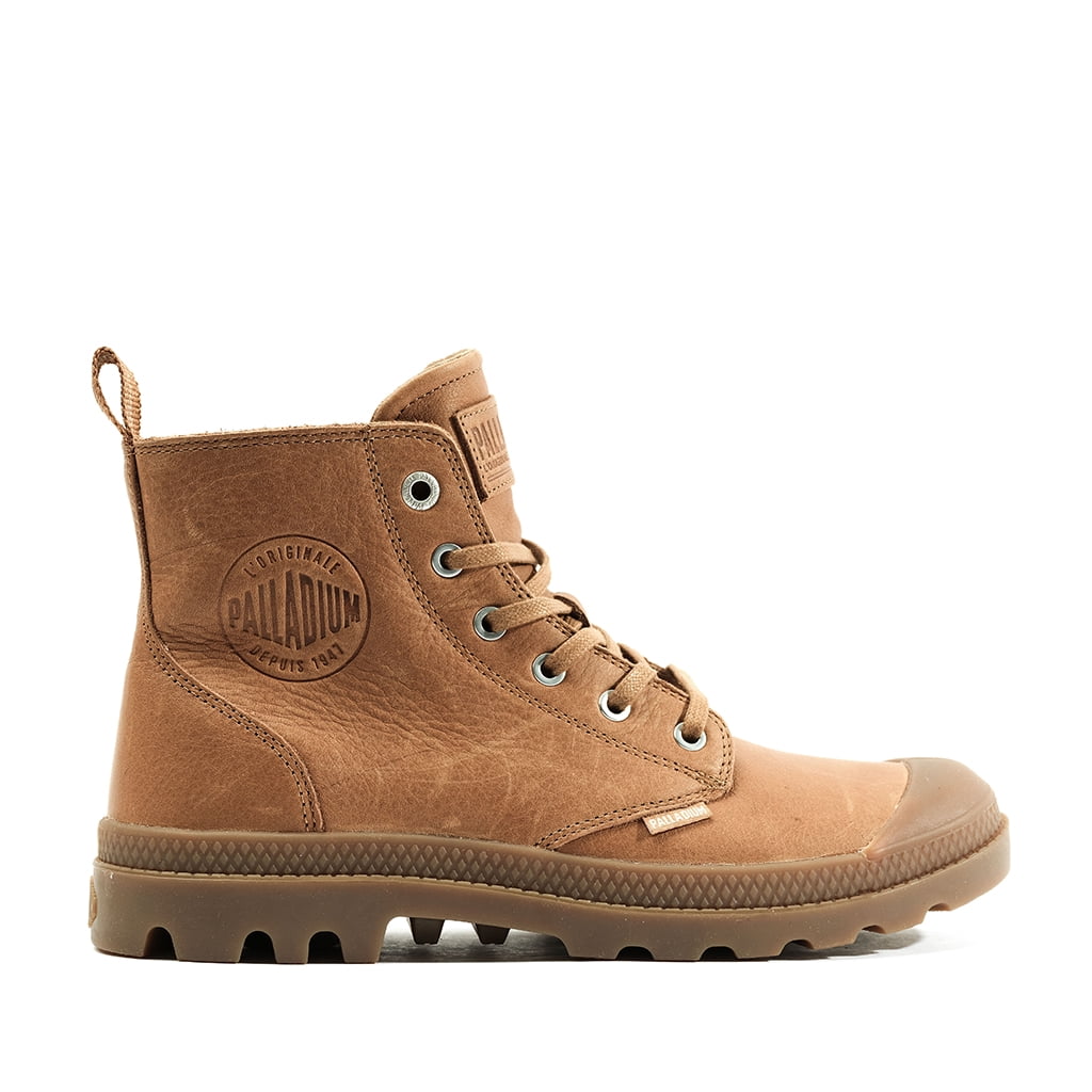 Palladium Unisex Pampa Zip LTH ESS in Dear Brown, 11 US