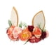 thumbnail image 1 of Diadema con corona de flores y orejas de conejo creativas, accesorio decorativo de Pascua para niños Estilo A, 1 of 9