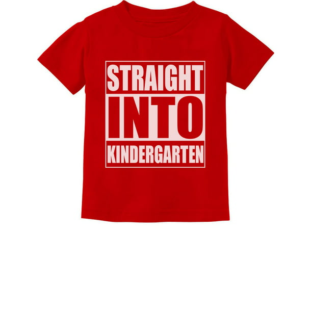 Tstars Boys Unisex Back to School Shirts Straight Into Kindergarten Back to  School Kids Gift School Theme Clothing Funny School Gift for Toddler Kids T  Shirt 