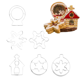 thumbnail image 2 of Juego de Cortadores de Galletas con Forma de Nieve para Fiestas, 6 Piezas, Cortadores de Galletas con Formas en Relieve, Utensilios de Cocina para Hornear para Niños y Niñas, 2 of 5