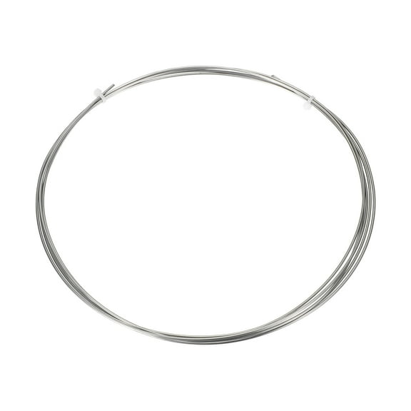 14 Gauge/1.6mm Nichrome 80 Cr20Ni80 Heating Resistance Wire 10ft High Temperature for Electronic Components Repairing, Silver Tone