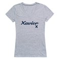 thumbnail image 1 of W Republic Products 555-417-HGY-04 Xavier University T-Shirt Script pour Femmes, Gris Chiné - Extra Large, 1 of 1
