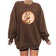 thumbnail image 1 of ICHUANYI Liquidación Moda de mujer Otoño Impreso Blusa suelta de manga larga Cuello redondo Casual Pullover Tops Sweatershirt ICHUANYI WER202308171100, 1 of 3