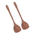 thumbnail image 4 of Ustensiles de Cuisine, 2pcs Spatule en Bois Plat Spatule en Bois Longue Poignée Spatule en Bois Optimisée pour l'Excellence, 4 of 14