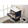 Design Element Cara 24" Single Sink Bathroom Vanity In Blue - Walmart.com