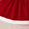 thumbnail image 6 of Glisme Toddler Girls Outfits Sleeveless Christmas Velvet Vest Dress Hooded Robe Cape Set Red Girl Softness Suit/9-12 Months, 6 of 7