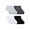 Greys, White & Black, variant on No Boundaries Womens Ankle Socks, 20-Pack, Shoe Size 4-10