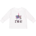 thumbnail image 3 of Inktastic 4th Birthday Unicorn Party 4 Year Old Girl Girls Long Sleeve Toddler T-Shirt, 3 of 5