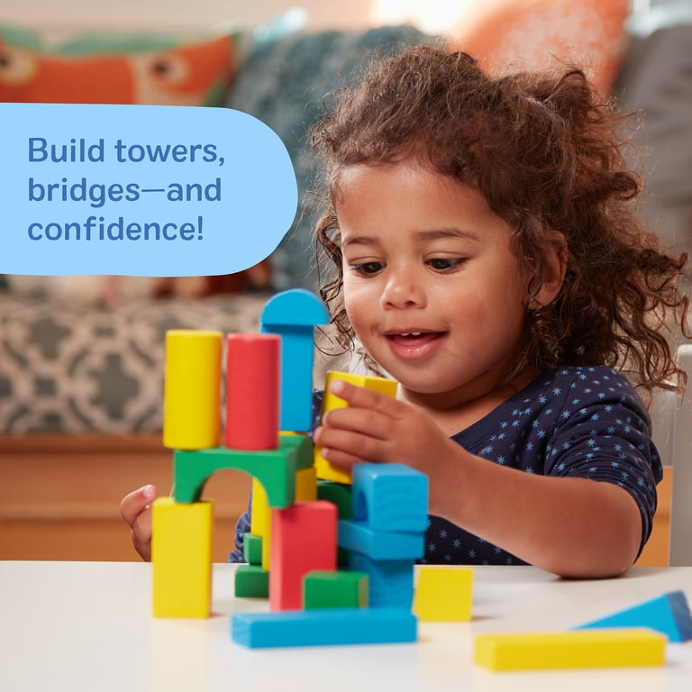 Melissa & Doug Set Cubi In Legno 100 Pezzi - Costruzioni In Legno