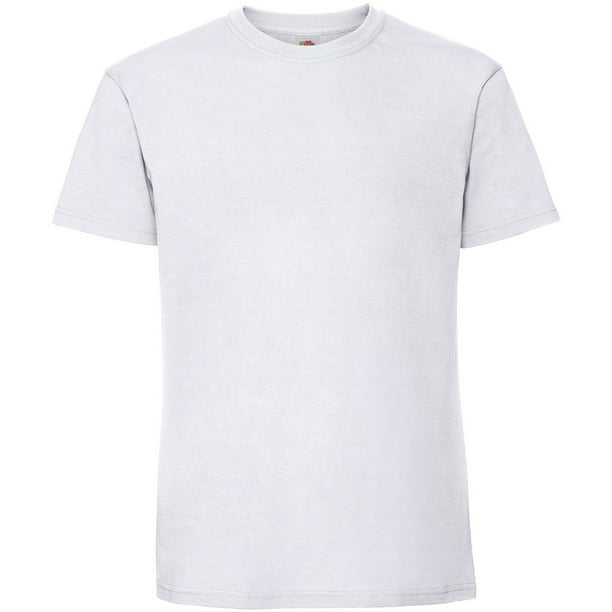 Fruit Of The Loom - Camiseta de algodón para hombre (Blanco)