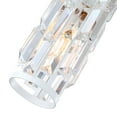 thumbnail image 5 of 60-Watts 1-Light White Mini Pendant Light with Crystal Glass Shade, 5 of 11