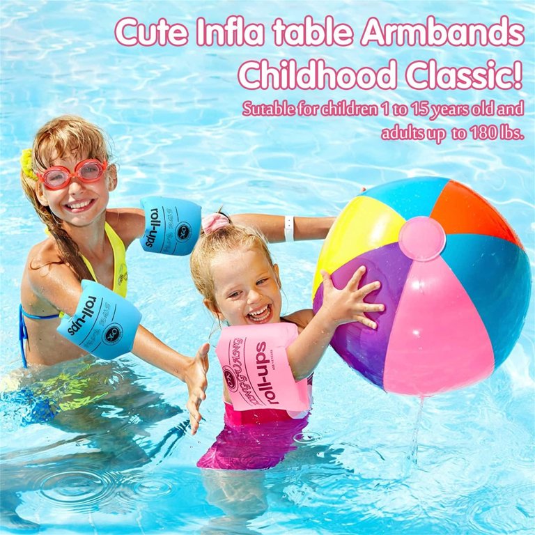 Pool Arm Floaties for Kids,Pool Accessories Inflatable Swim Arm