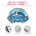 thumbnail image 5 of Balery Sea Underwater Animals Shower Caps, Double Layer Waterproof Shower Cap, Double Layers Reusable Shower Cap With Soft Comfortable For Long Thick Hair Soft Bath Shower Hair Caps, 5 of 9