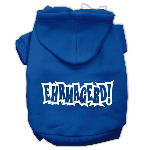 Sweats à Capuche pour Animaux de Compagnie Sérigraphiés Ehrmagerd Bleu Taille XXL (18)