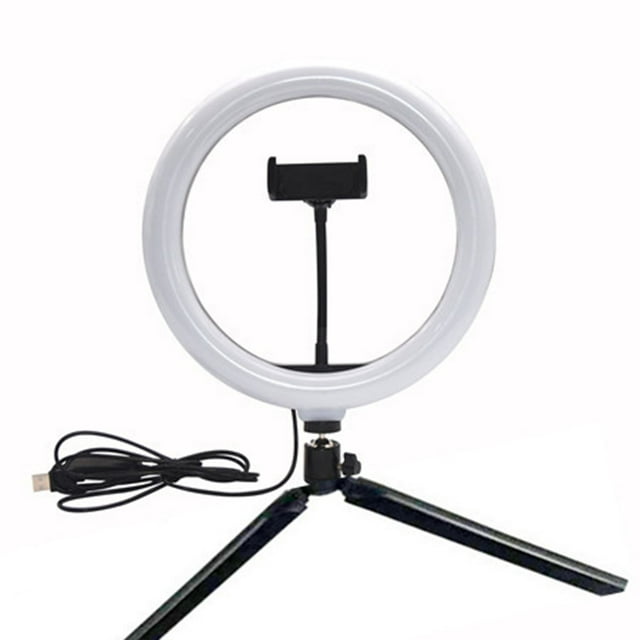 Mistaha Desktop Selfie Lopicca Circular Light Live Broadcast Fill Light with 10'' Arc + PTZ